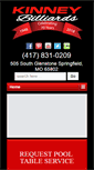 Mobile Screenshot of kinneybilliards.com